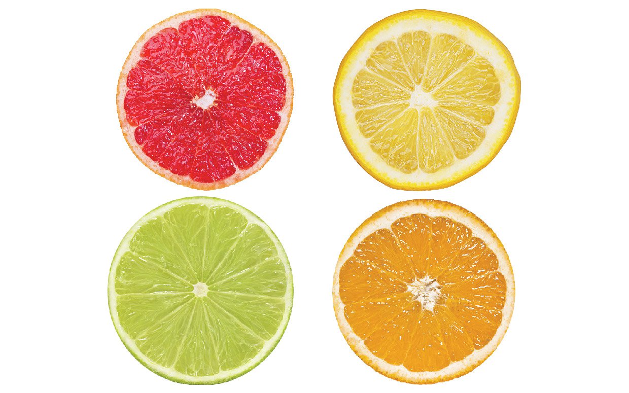 A picture of some citrus fruit